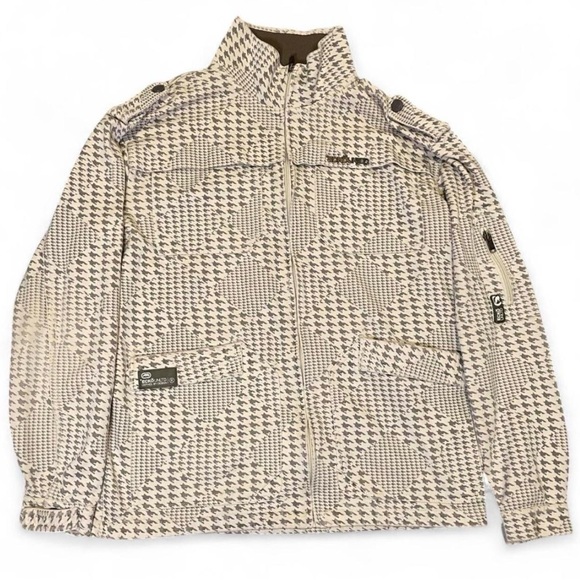 Ecko Unltd. Other - Vintage Ecko Unltd. Y2K Houndstooth Print Mixed Pattern Full-Zip Utility Jacket